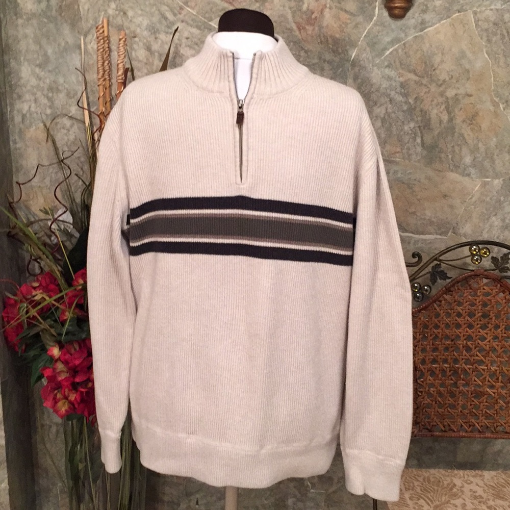 Eddie Bauer pullover sweater zipV-neck turtleneck